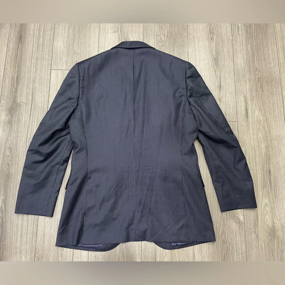 SuitSupply‎ Lazio Single Breasted Int Slim 42R Blue Stripe Blazer Sport Coat